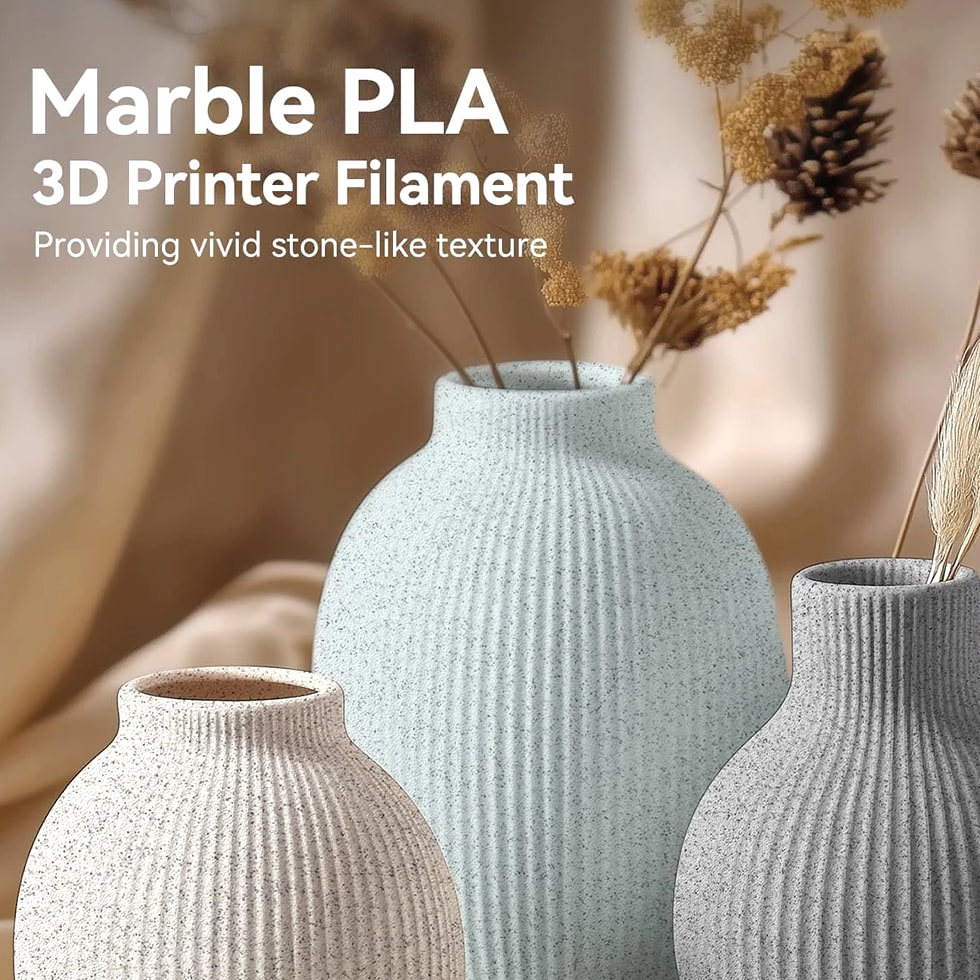 JAYO 1.1KG High Speed Marble 3D Printer Filament PLA 1.75MM with Spool