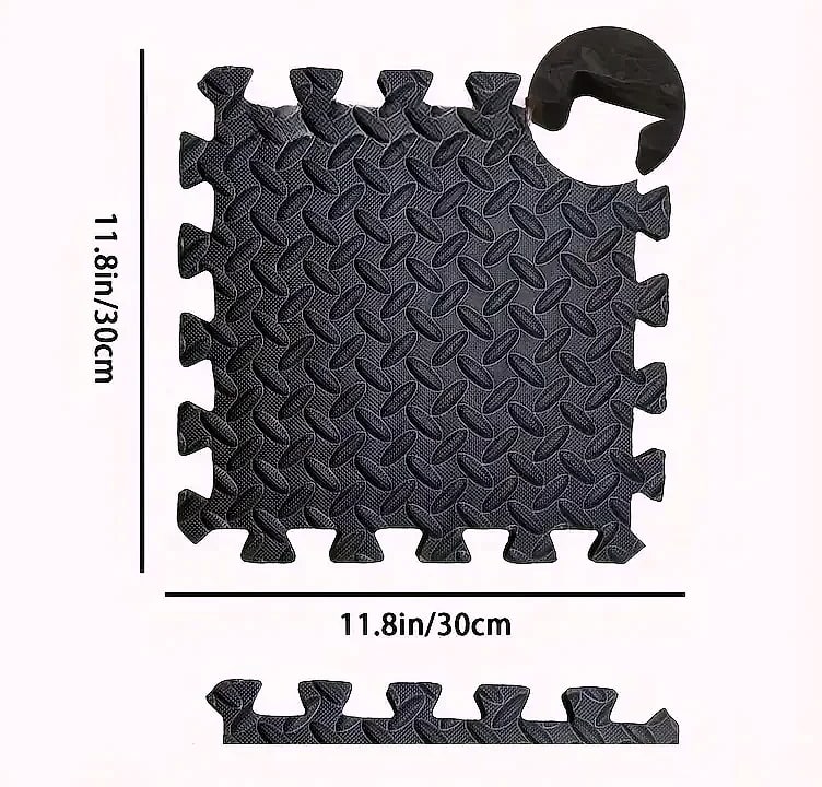 30x30cm Interlocking EVA Foam Gym Mat 16 Pieces Yoga Flooring