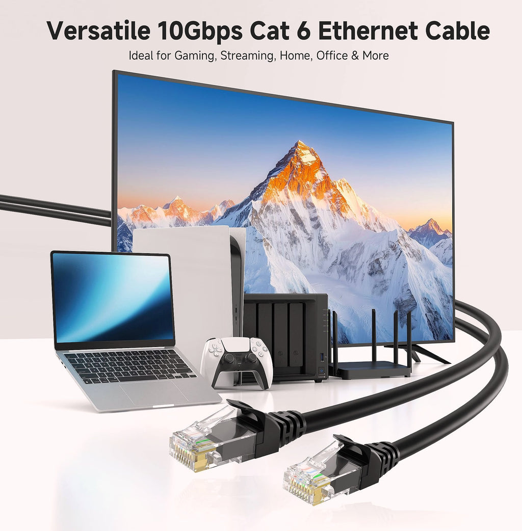 Cable Matters Cat6 Ethernet Cable 25ft 10Gbps Snagless