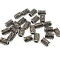 Viking Runes Beard Beads 24pc Set Tiwaz Tyr Sol Charms