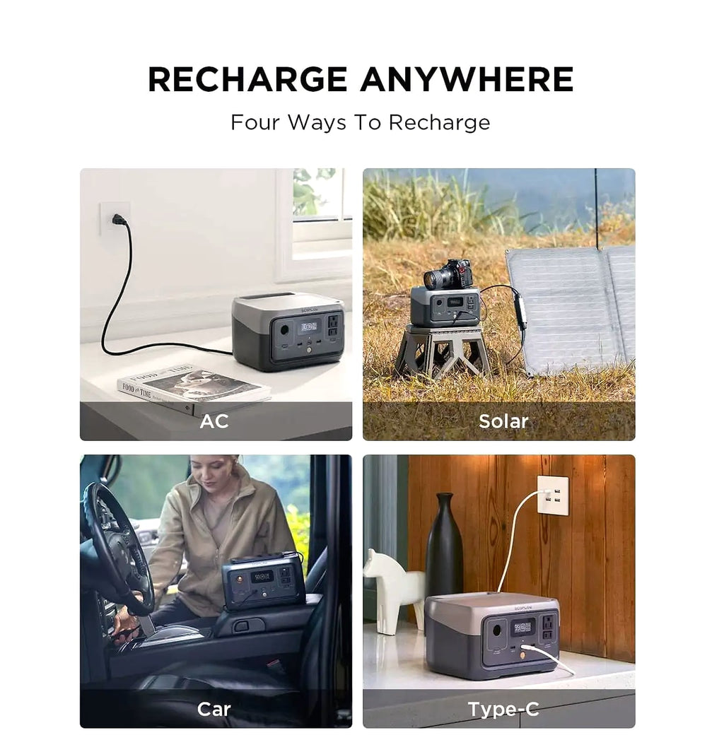 EcoFlow River 2 Portable Power Station 243Wh Solar Generator