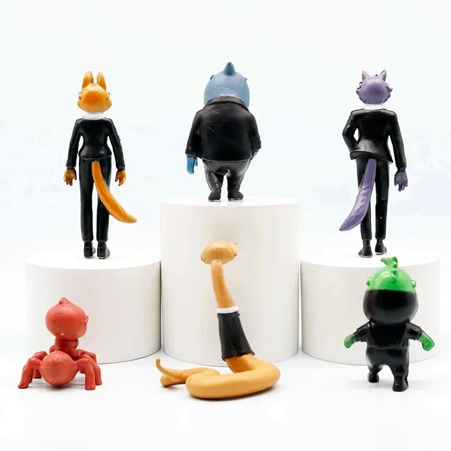 Hot 6Pcs/Set The Bad Guys 2 Action Figures Model Toys Collectible for Kids