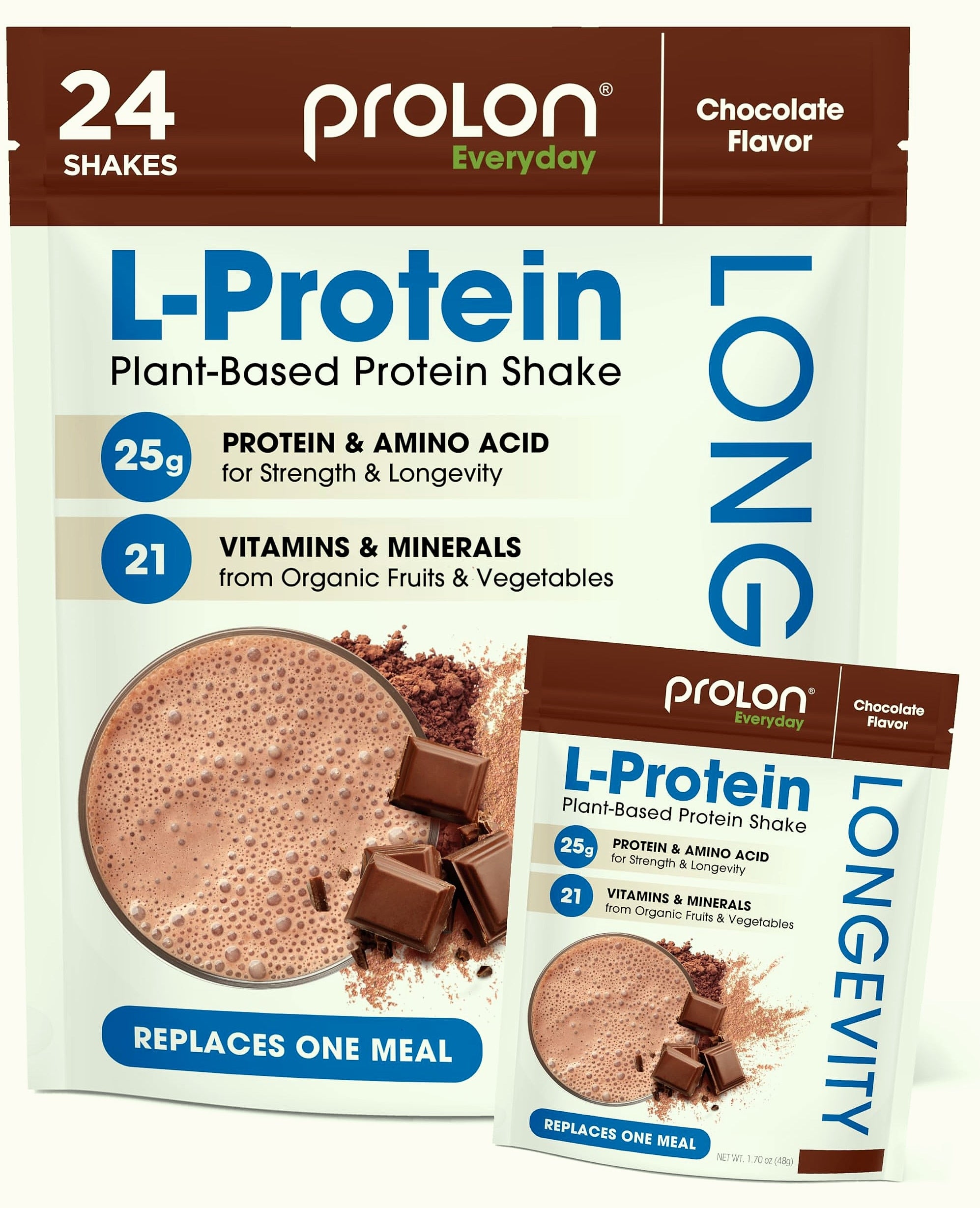 Prolon Longevity Plant Based Protein Powder, 25g per serving