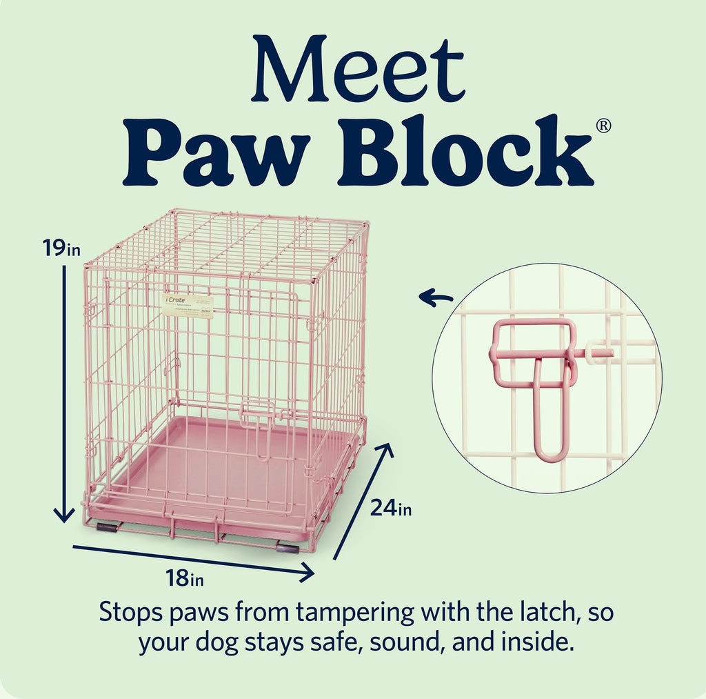 MidWest Homes for Pets 24-Inch Pink iCrate for Small Dogs