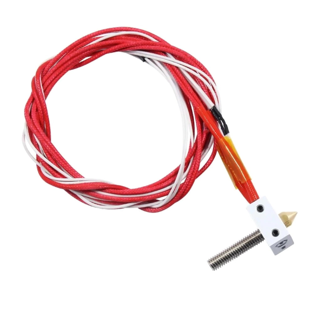 3D Printer MK8 Assembled Extruder Hotend 1.75mm to 0.4mm Nozzle Heating Block