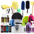 Mr. Detroit - 24pc Ultimate Car Detailing Kit for Wheel & Interior Wash and Care