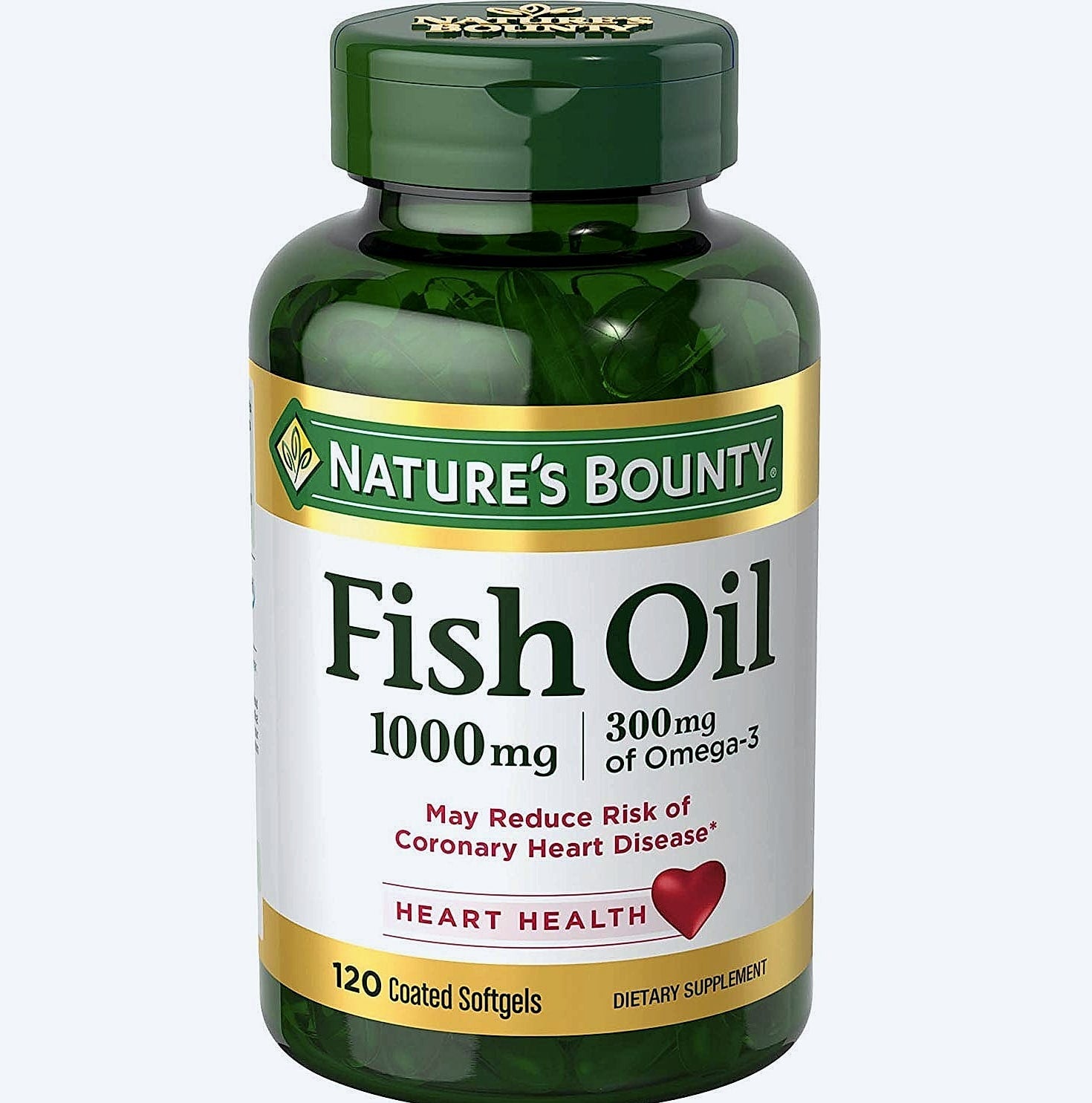 Nature's Bounty Fish Oil 1000mg Omega-3 Softgels, 145 Count