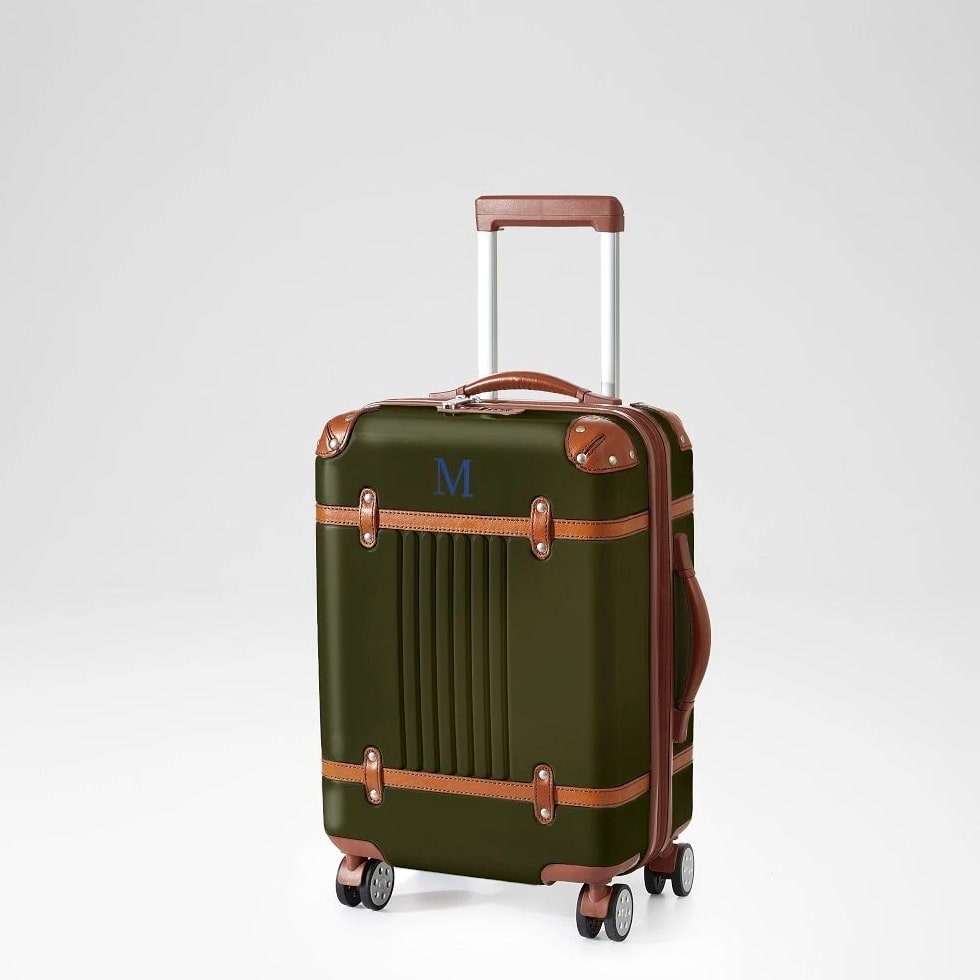 Mark & Graham Terminal 1 Expandable Carry-On Spinner Luggage Suitcase brand New