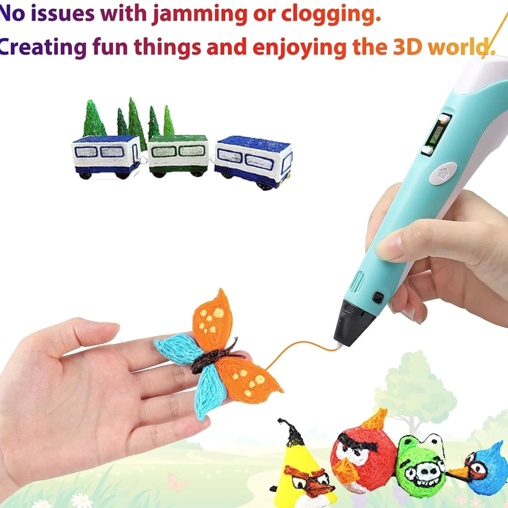 40 Colors 3D Pen Filament Refills 1.75mm PLA, Kid-Safe