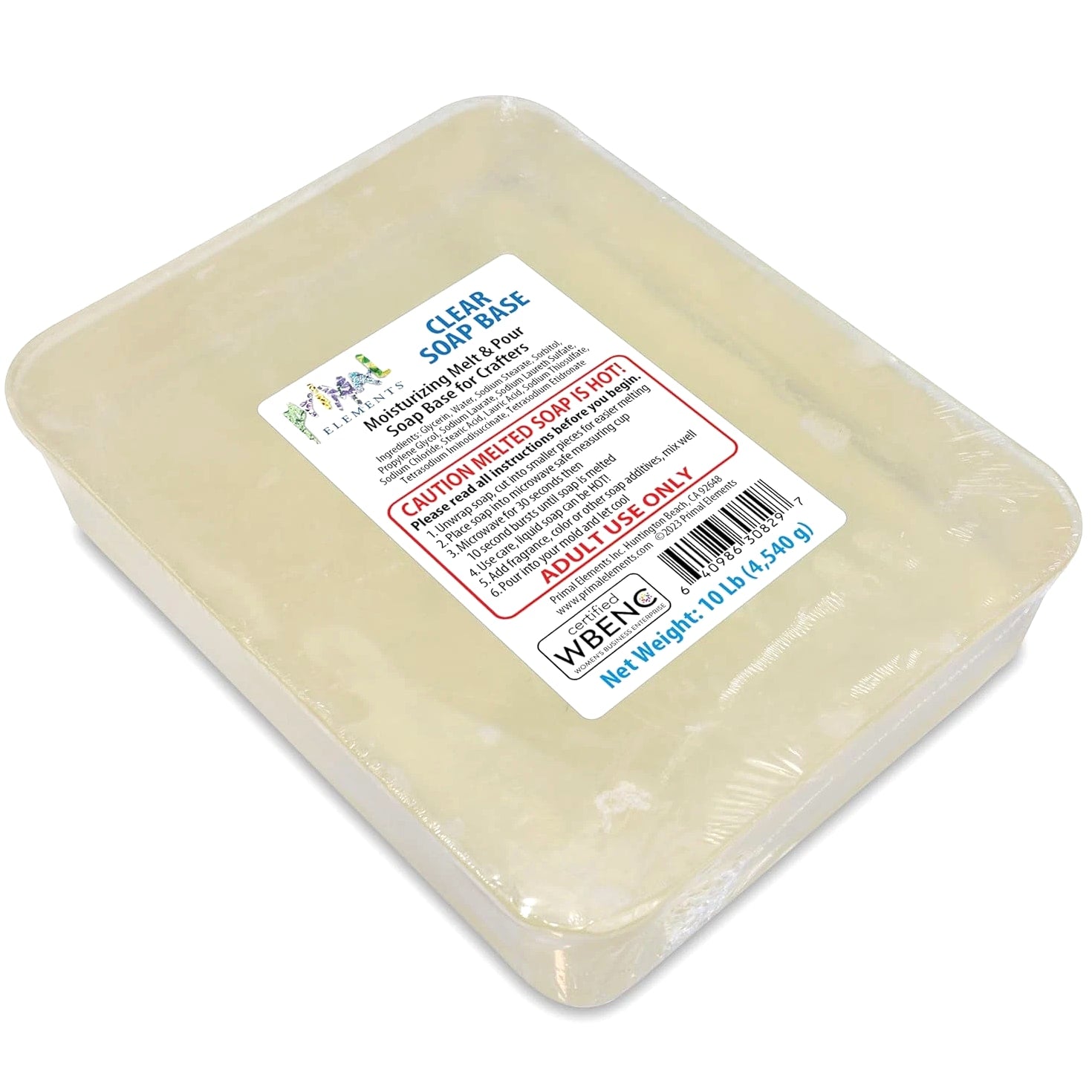 Clear Soap Base - Moisturizing Melt and Pour Glycerin Base for Crafting