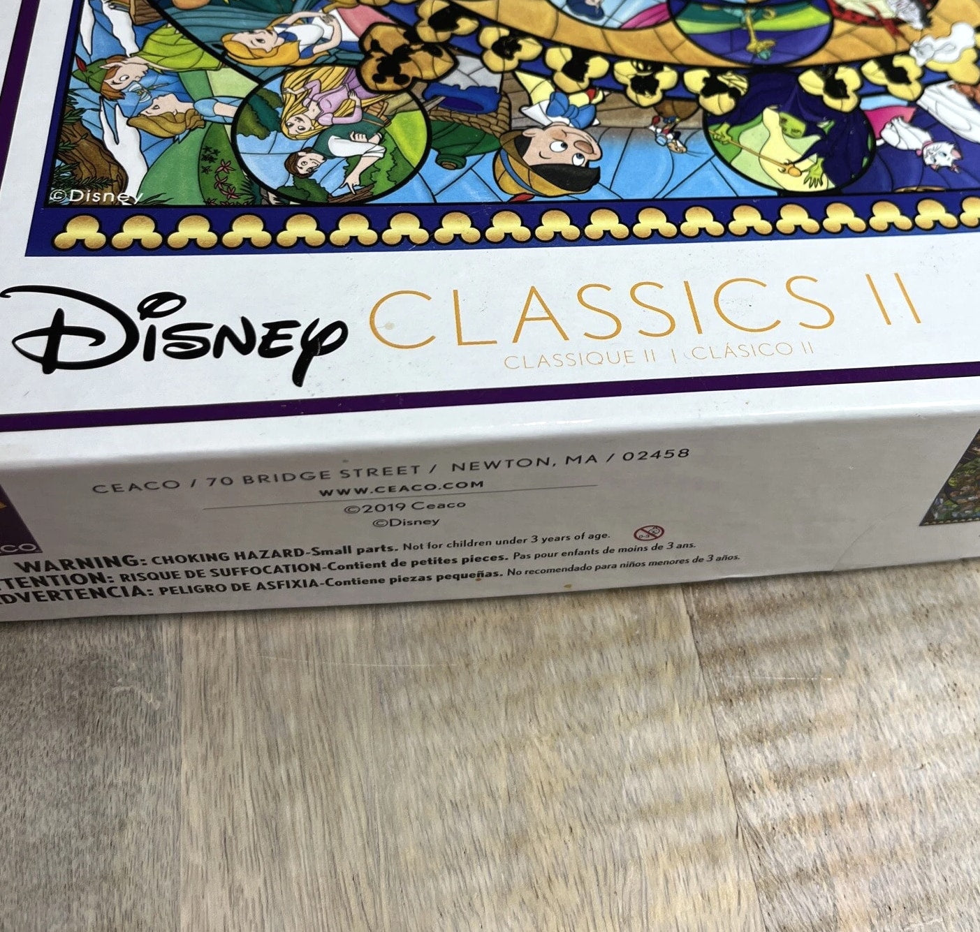 2019 Disney Stained Glass Classics II Ceaco 1500 Piece Jigsaw Puzzle 32” x 24”