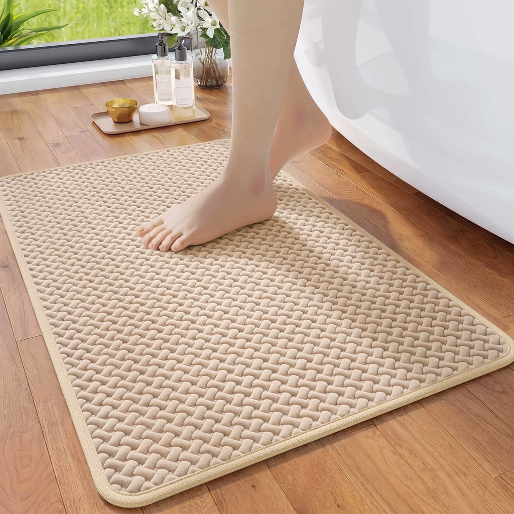 Bathroom Rugs Non Slip, Super Absorbent Quick Dry Bath Mats for Bathroom Floor