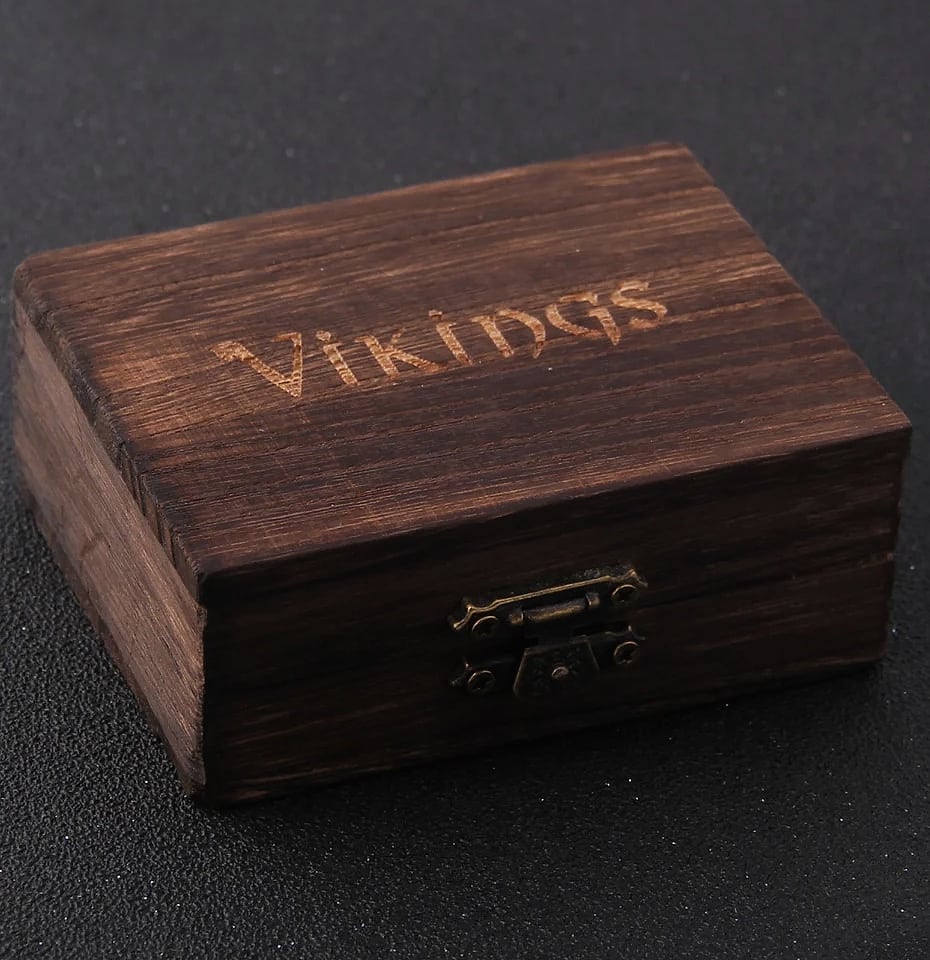 Vikings Jewelry Stainless Steel 24pc Rune Beads Charms