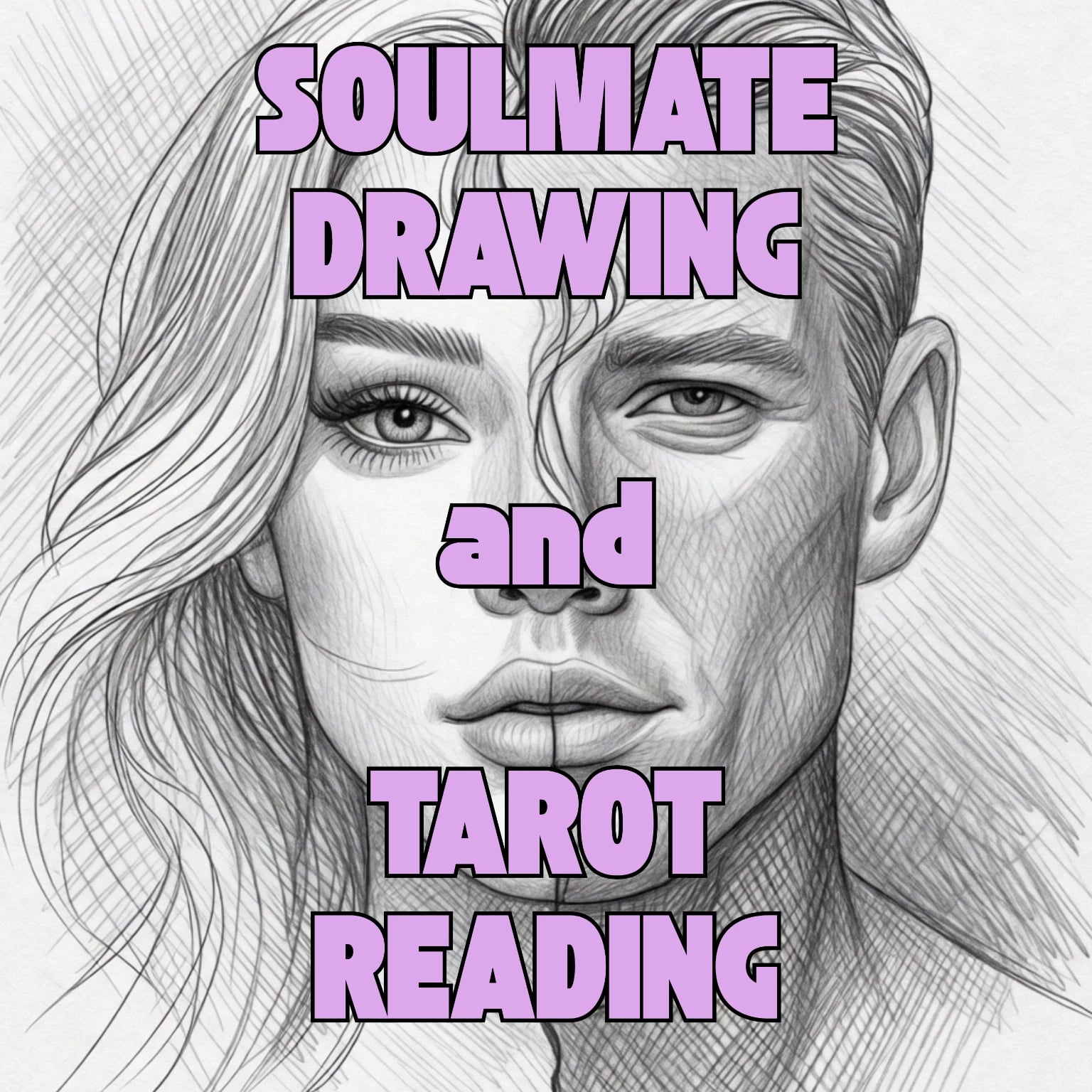 Soulmate Drawing and Psychic Tarot Love Reading, Detailed Future Partner
