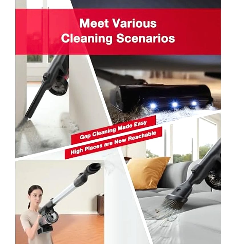 SHXI C12 Combo cordless stick vacuum with robot mopping
