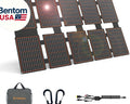 100W Portable Solar Panels Chargers with PD3.0 USB-C,QC3.0 USB-A and DC Outputs
