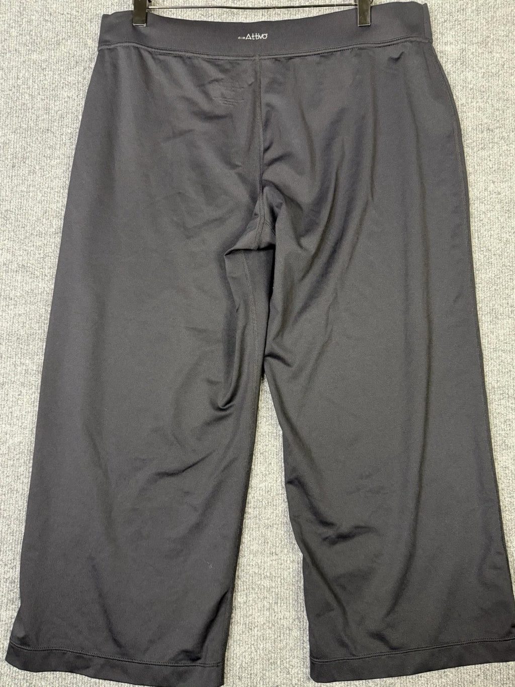 Club Attivo Vital Dry Women's Black Wide Leg Pants Size L Stretch Yoga