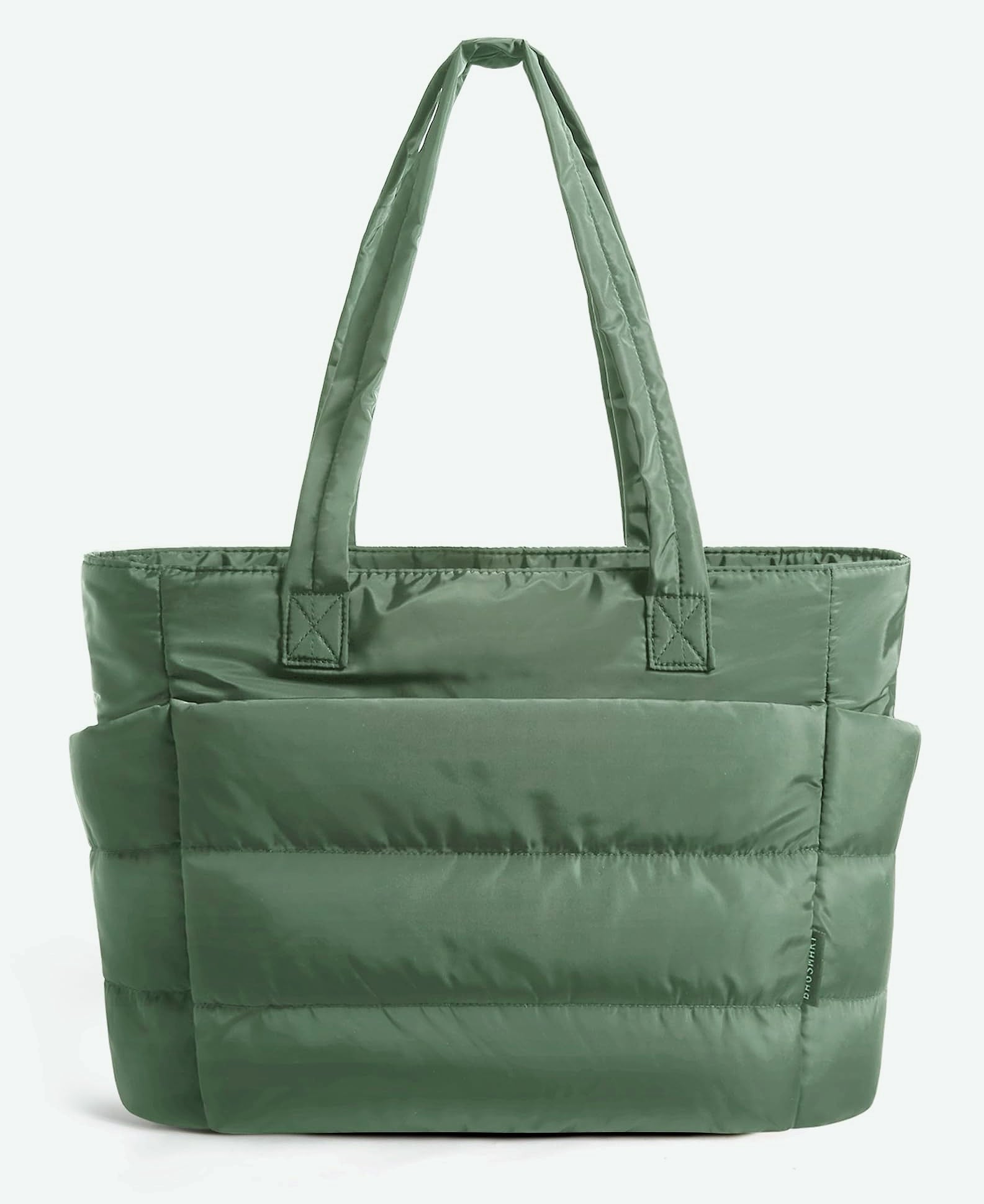 BAGSMART Tote Bag for Women, Lightweight Quilted Shoulder Bag