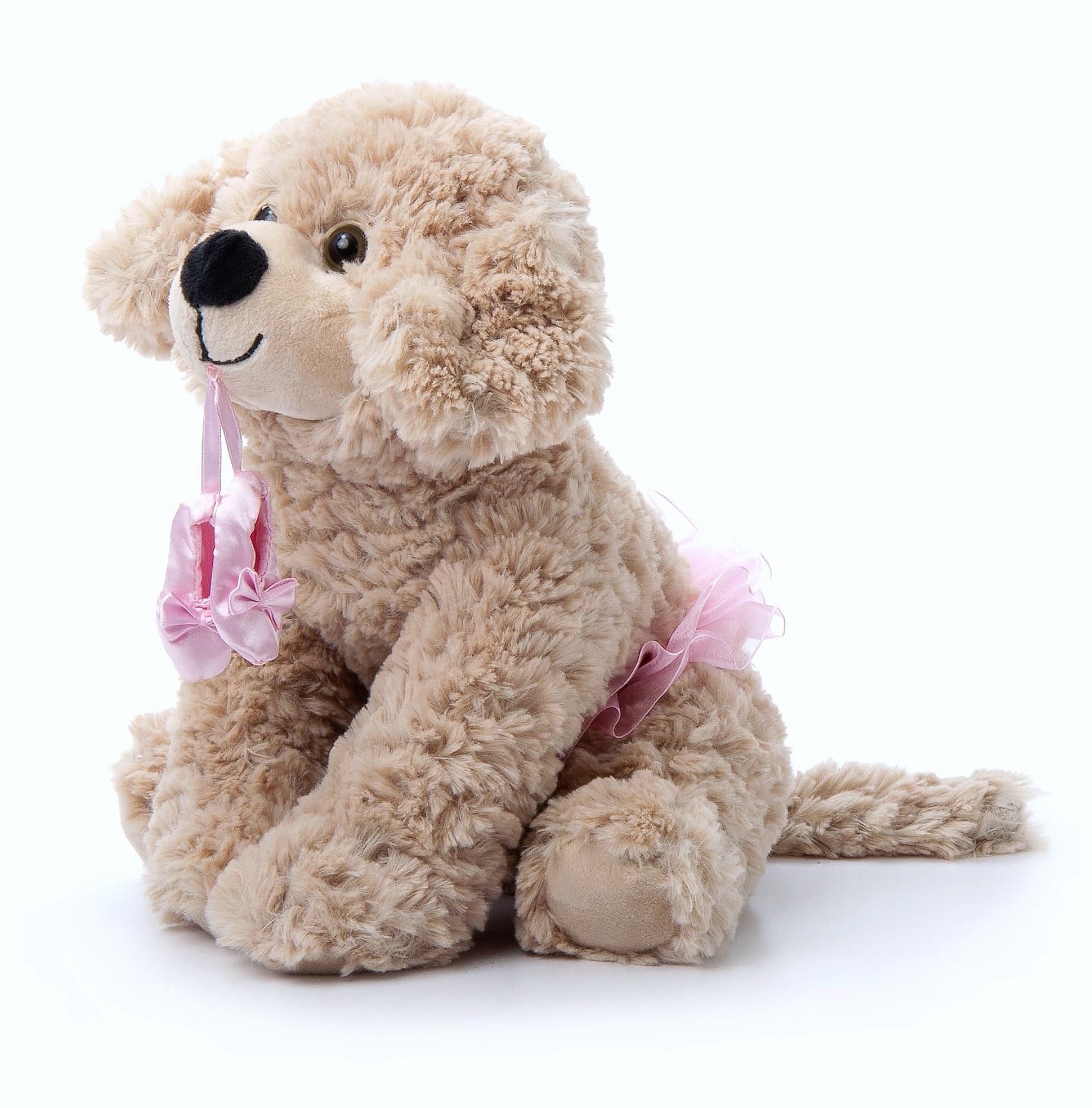 The Petting Zoo Ballerina Scruffy Dog Stuffed Animal, 10 Inch
