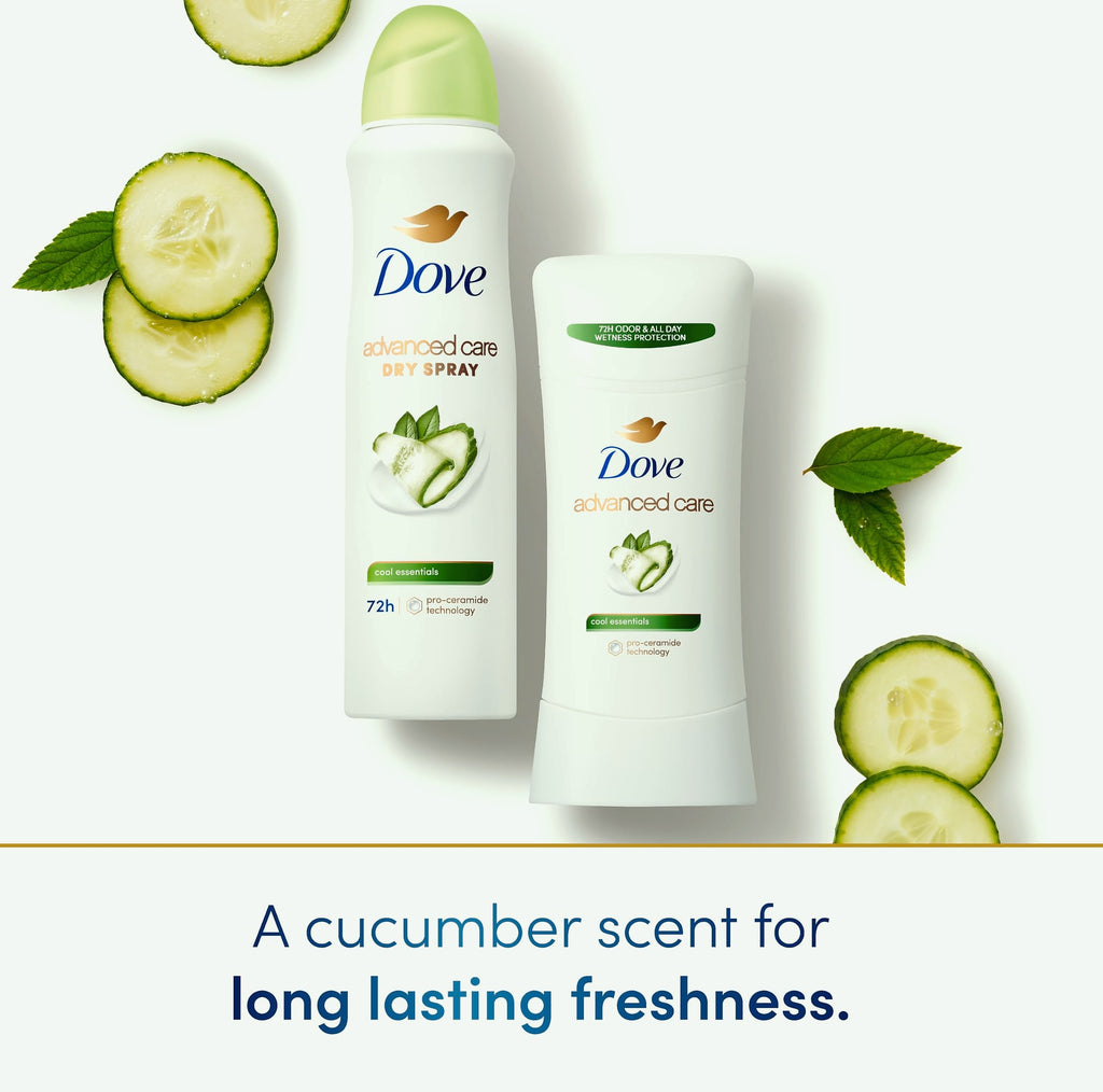 Dove Advanced Care Cool Essentials Antiperspirant Deodorant, 4 Pack