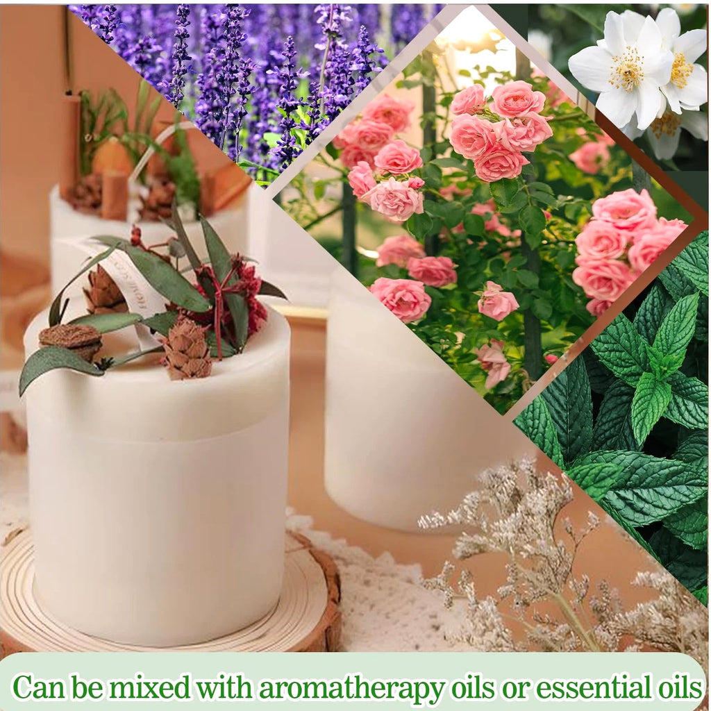 AHSNYLC Nature Soy Wax Flakes - DIY Pure Candle Making Soy Wax Bulk