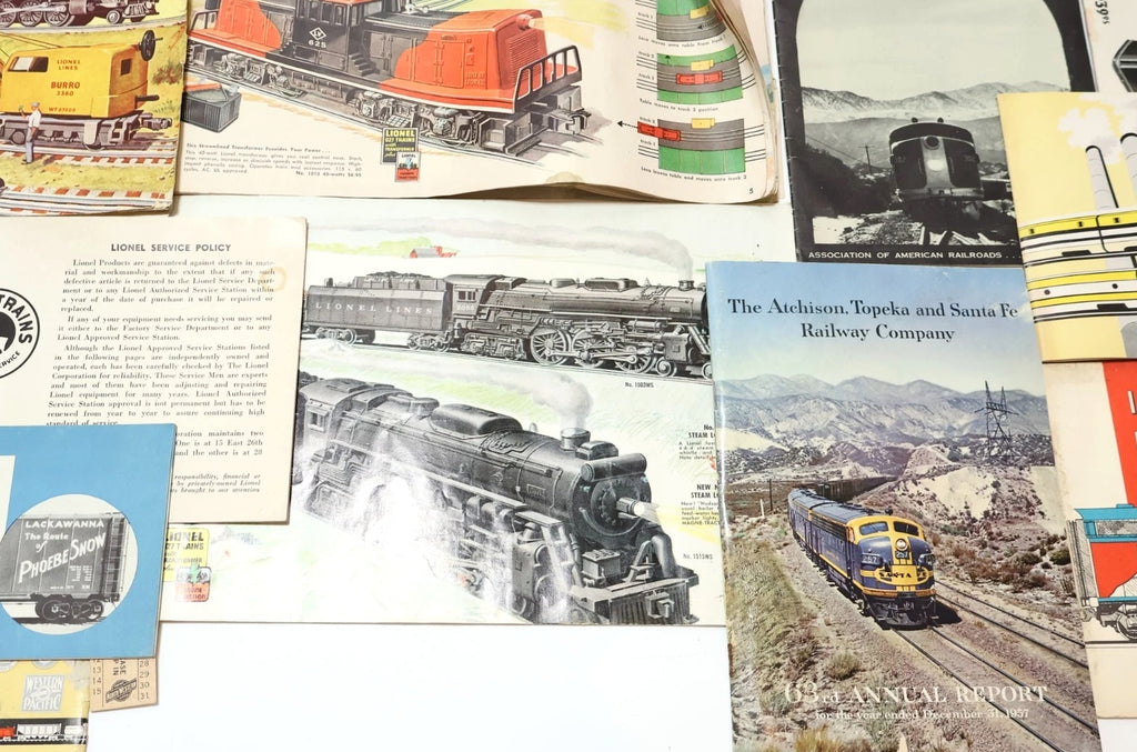 HUGE Lot of Misc. Manuals and Catalogs - Trains and Model Trains