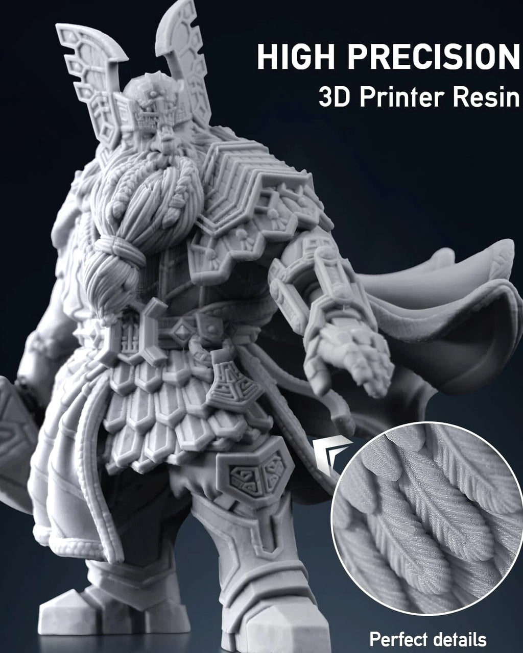 2000G ABS-Like Resin for 3D Printer, 405nm UV Curing Photopolymer Rapid 3D Resin