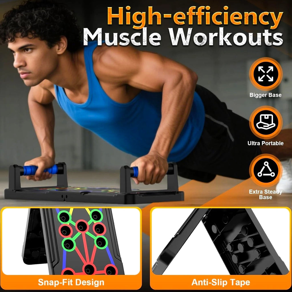IUT Solid Push Up Board 15 in 1 Home Workout Equipment Multi-Functional Pushup S