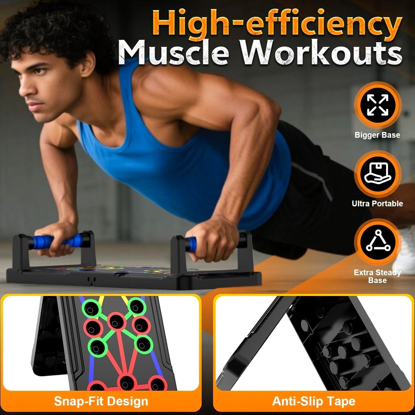 IUT Solid Push Up Board 15 in 1 Home Workout Equipment Multi-Functional Pushup S