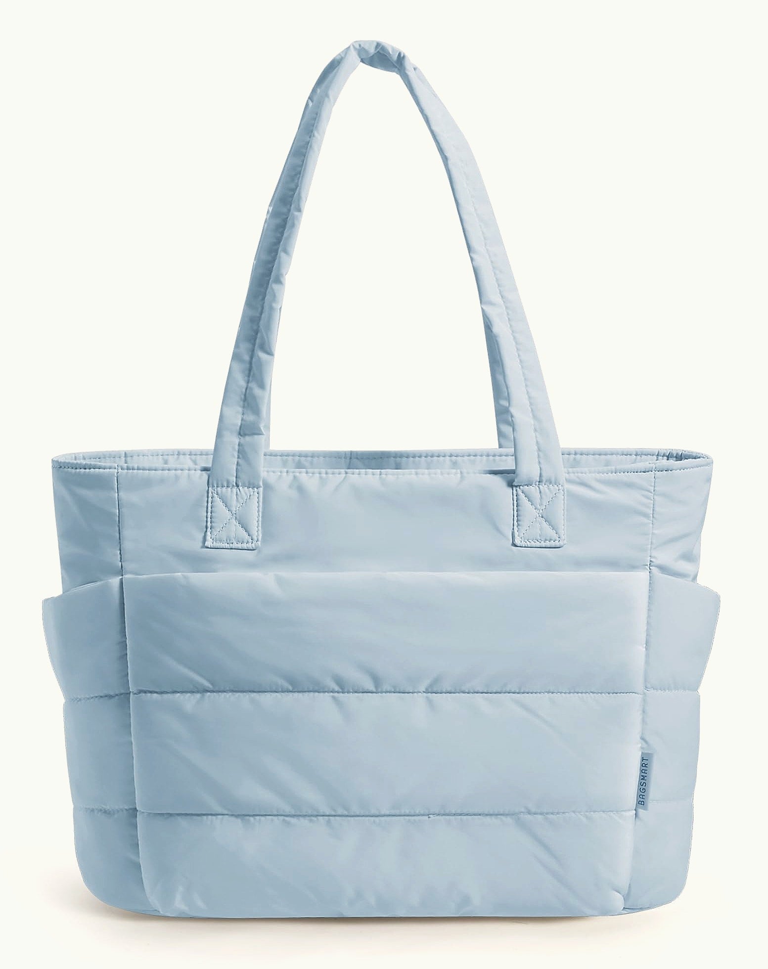 BAGSMART Tote Bag for Women, Lightweight Quilted Shoulder Bag