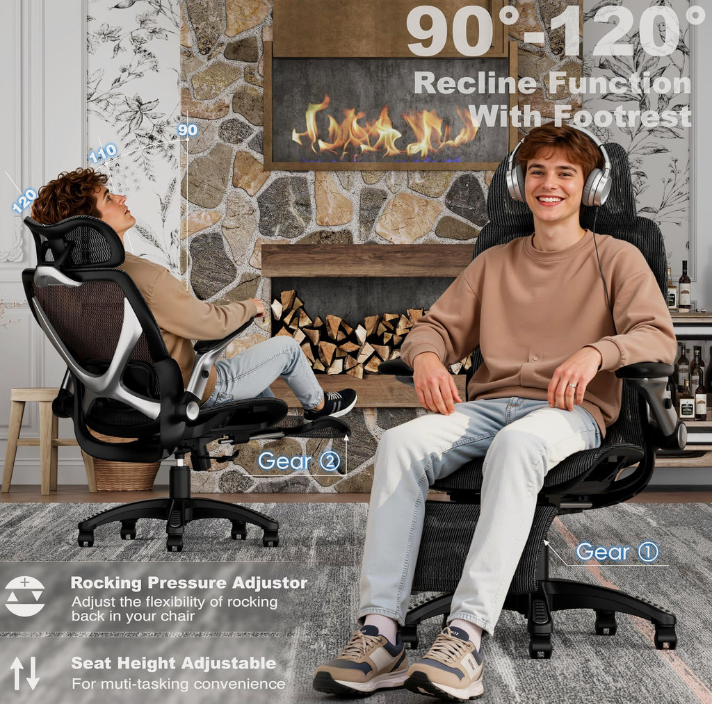 ELABEST X100 Ergonomic Mesh Office Chair with Lumbar Support