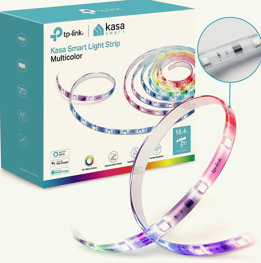 Kasa Smart KL420L5 LED Light Strip, 50 Color Zones RGBIC