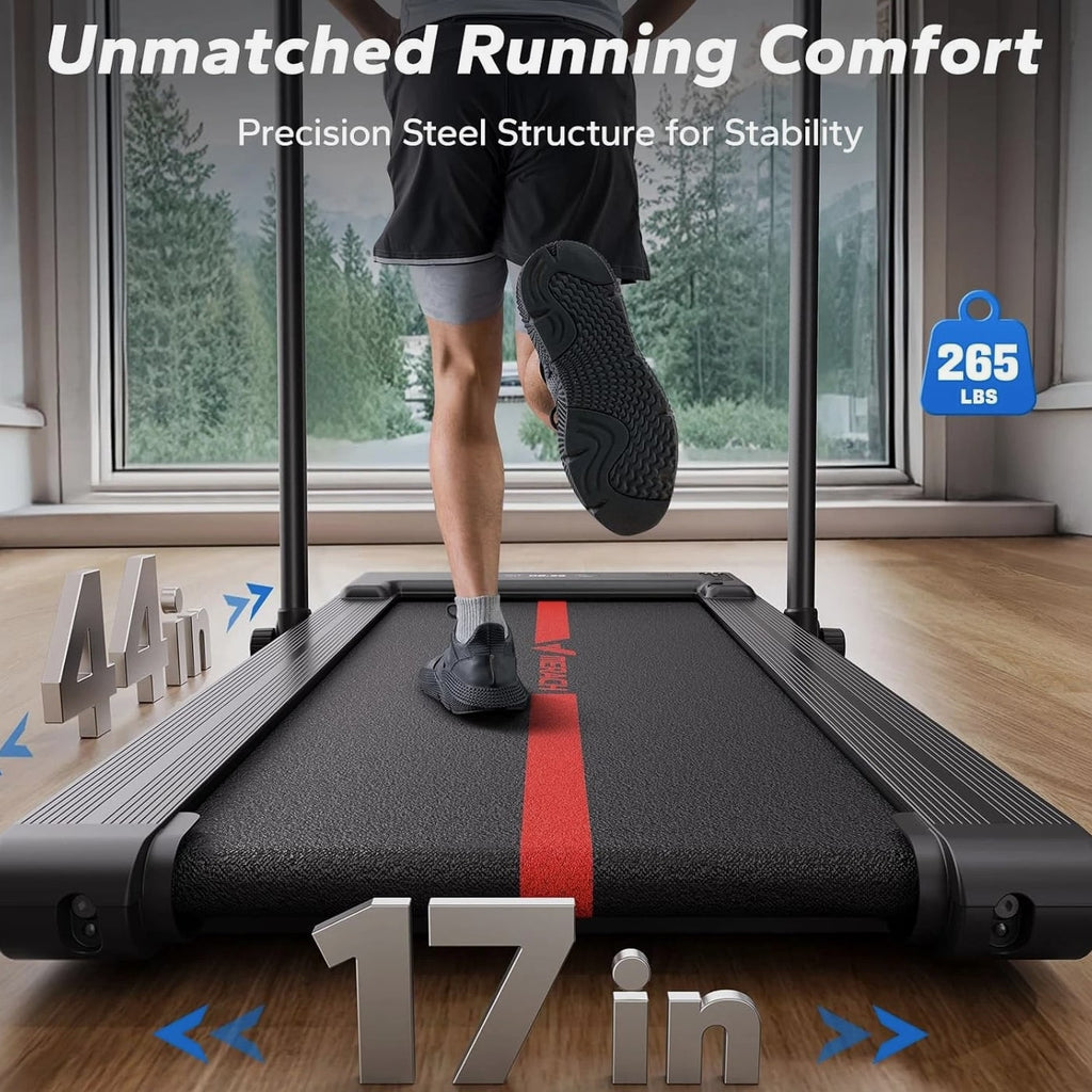 MERACH T05 2-in-1 Folding Walking Pad Small Treadmill for Home 265LBs Capacity