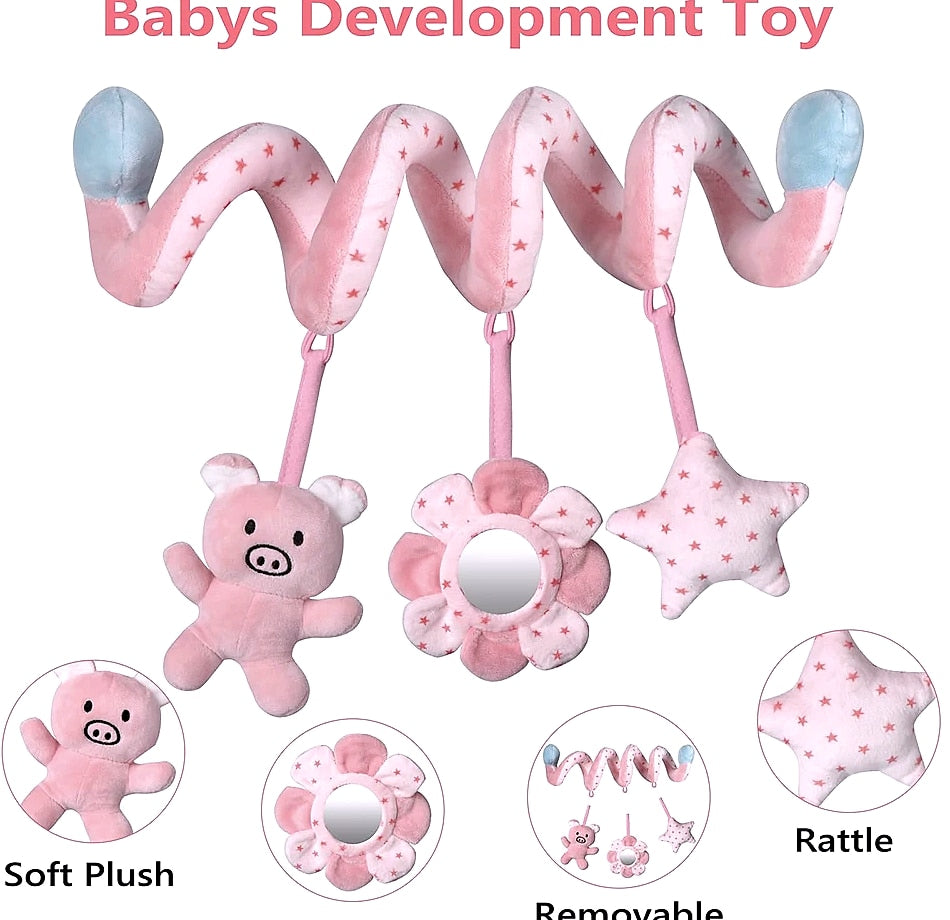QWZ Infant Spiral Activity Hanging Toys for Car Seat Stroller Crib