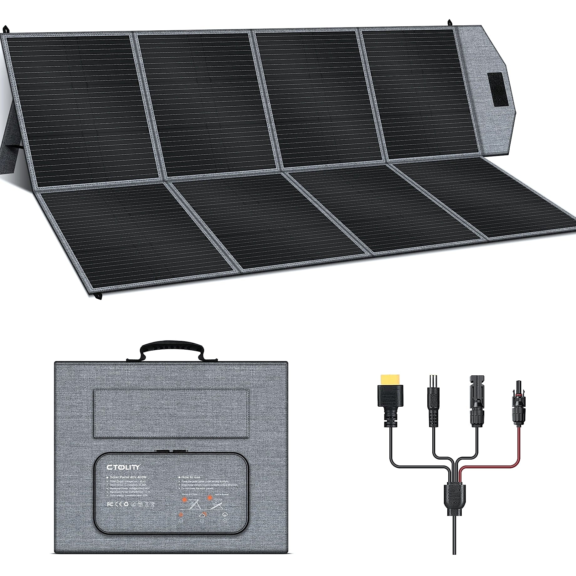 CTOLITY SP400 400W Portable Solar Panel Charger
