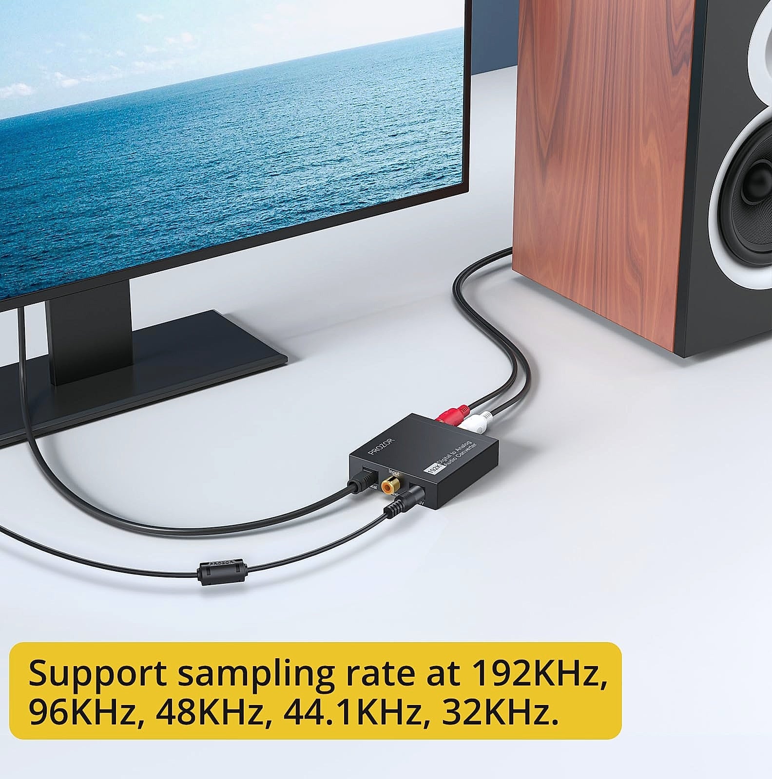 PROZOR 192KHz Digital to Analog Audio Converter DAC
