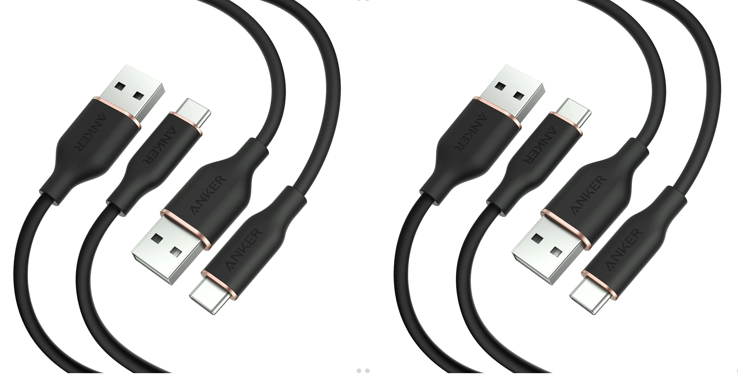 Anker USB-A to USB-C Cable 3ft 2-Pack Fast Charging