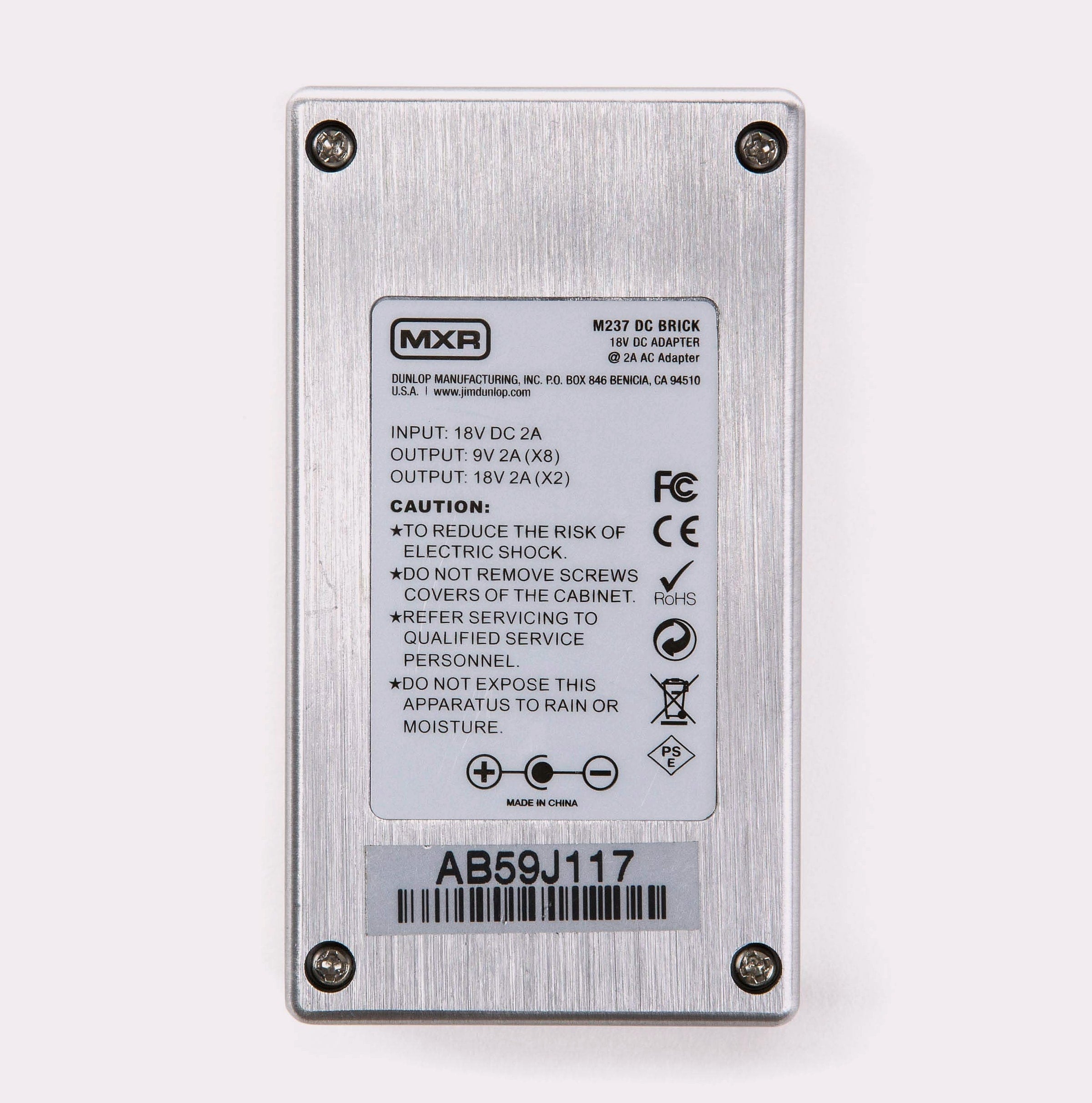 MXR M237 DC Brick Power Supply for Guitar Pedals