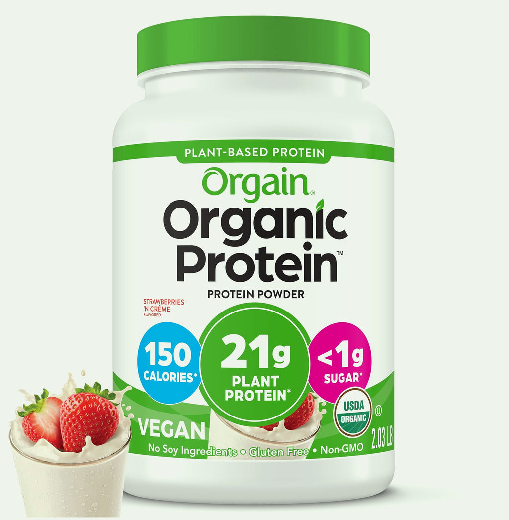 Orgain Organic Vegan Protein Powder Vanilla Bean, 21g Plant Protein