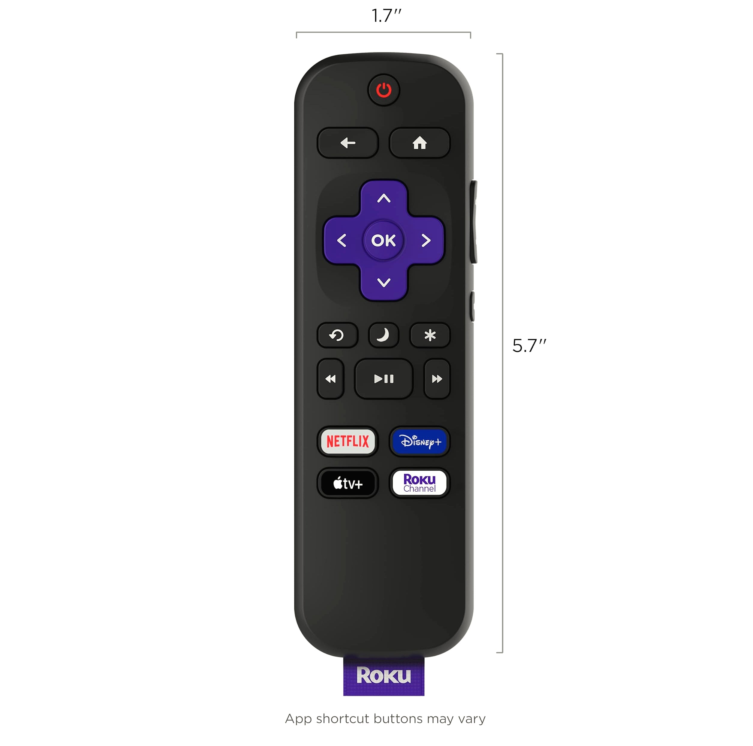 Roku TV Remote Control Official Replacement