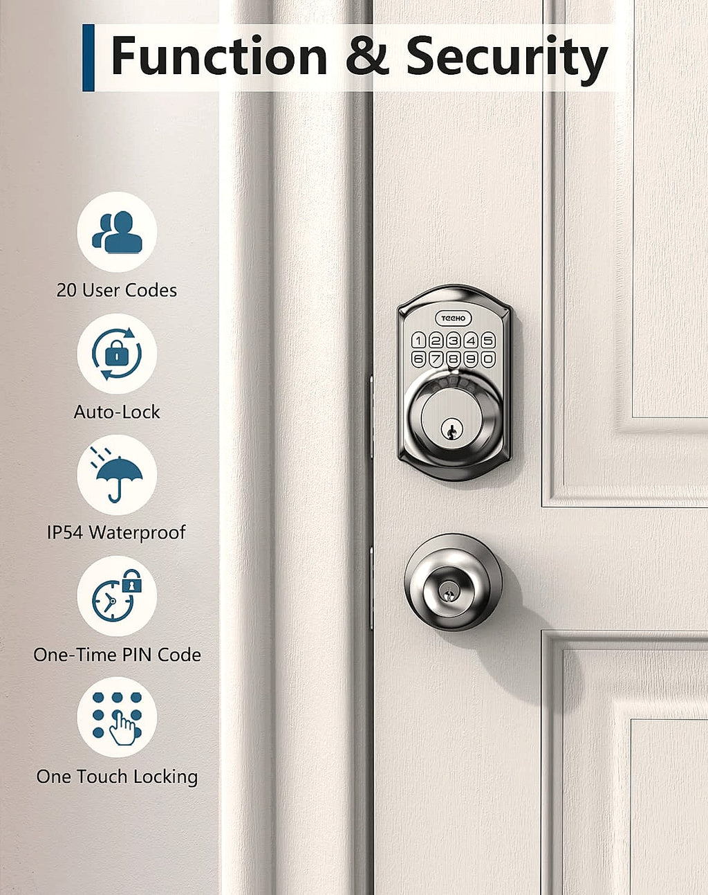 TEEHO TE001 Keyless Entry Door Lock Smart Deadbolt