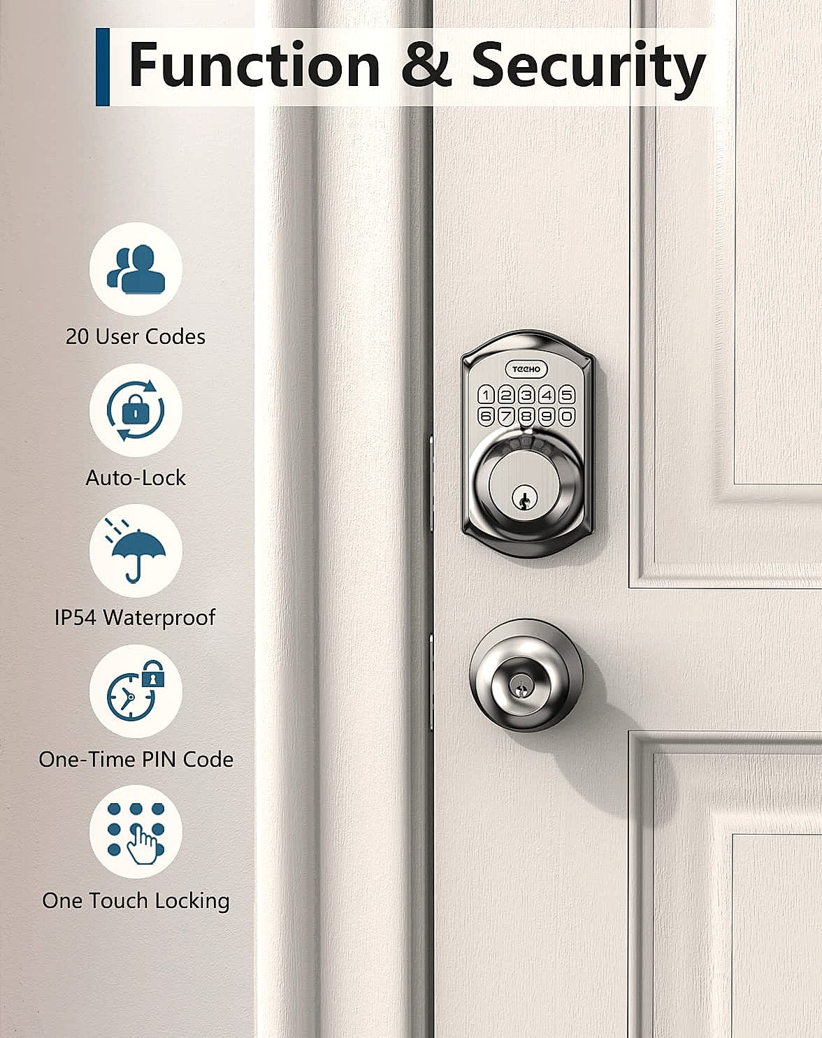 TEEHO TE001 Keyless Entry Door Lock Smart Deadbolt