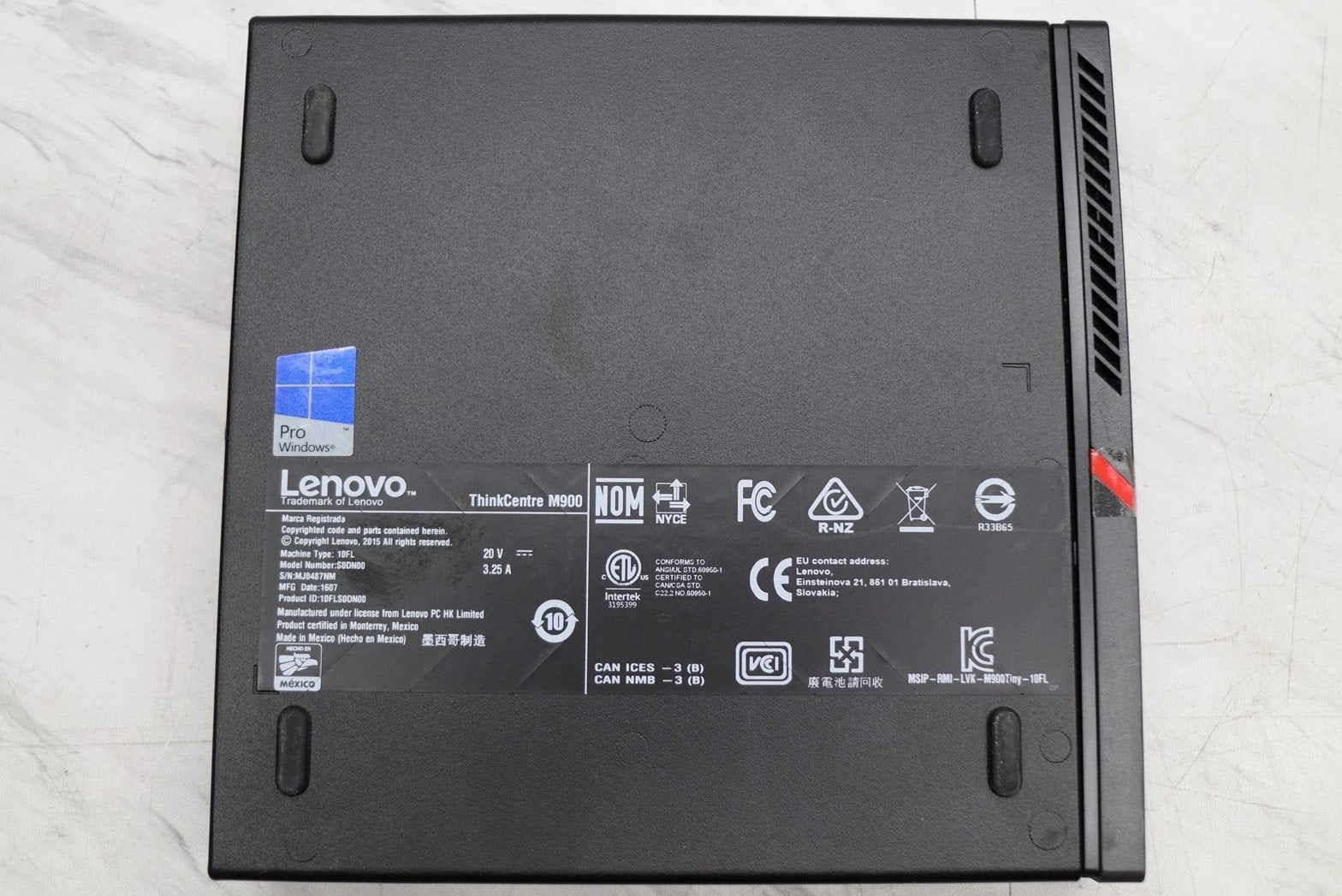 5 LOT Lenovo ThinkCentre M900 Mini PC Computer i5-6500T 2.50GHz 8GB with Power Adapter