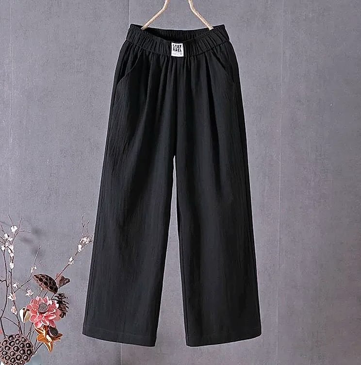 XPQBB Women's Summer Casual Pants Cotton Linen Blend