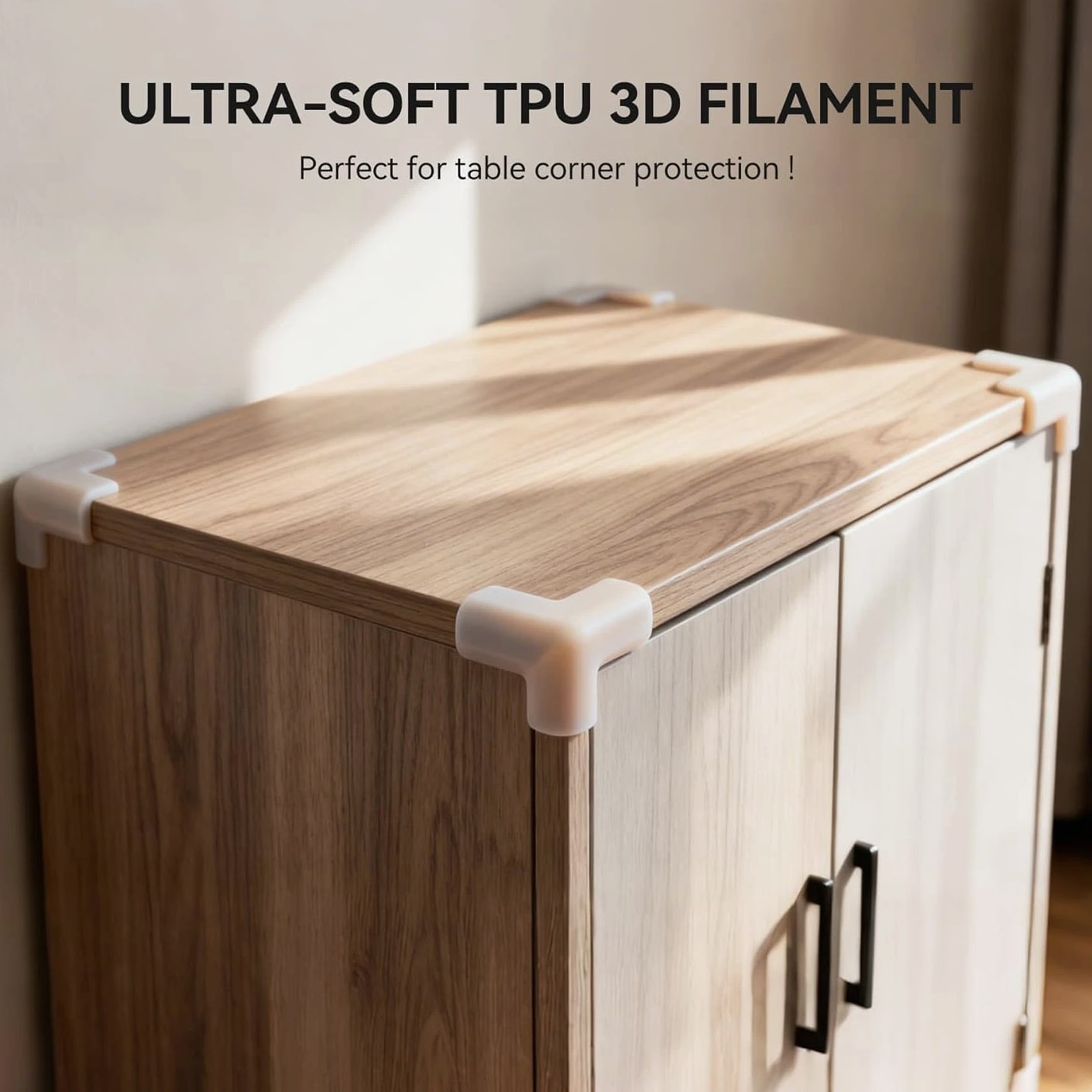 TPU Filament 1.75mm, 95A Flexible 3D Printer Filament, Soft TPU 1kg Spool (2.2 lbs)