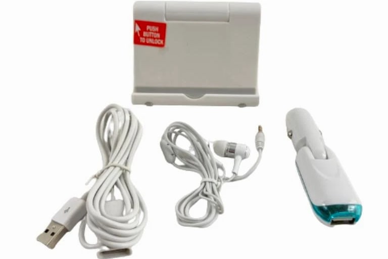 Digital Gadgets Mobile Device Starter Kit: Tablet Stand, Charger, Earbuds