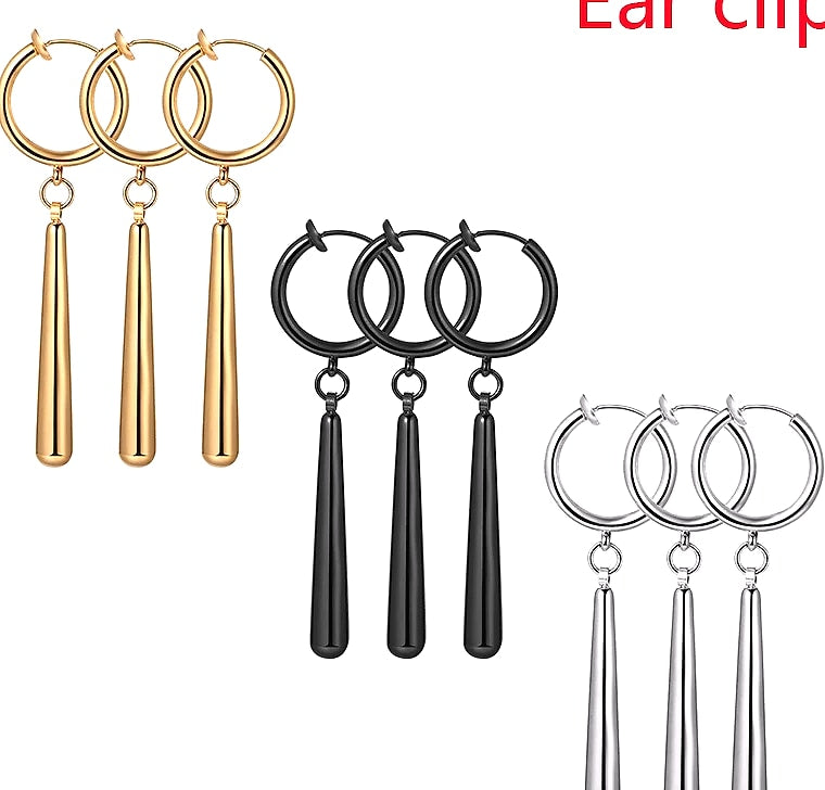 BONISKISS Zorro Dangle Earrings Stainless Steel Roronoa