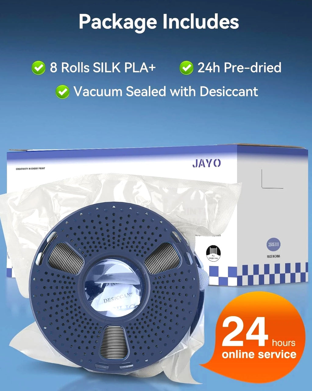 Silk PLA Filament Bundle 1.75mm, Multicolor Silk 3D Printer Filament Bundle, Ind