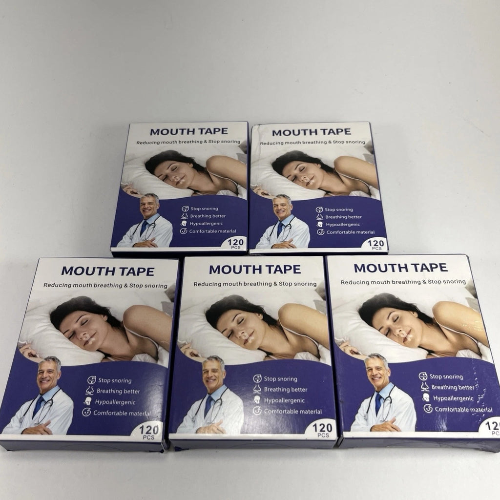 Mouth Tape Patches 600 (120 Per Box) Gentle Hypoallergenic Comfortable Cross X