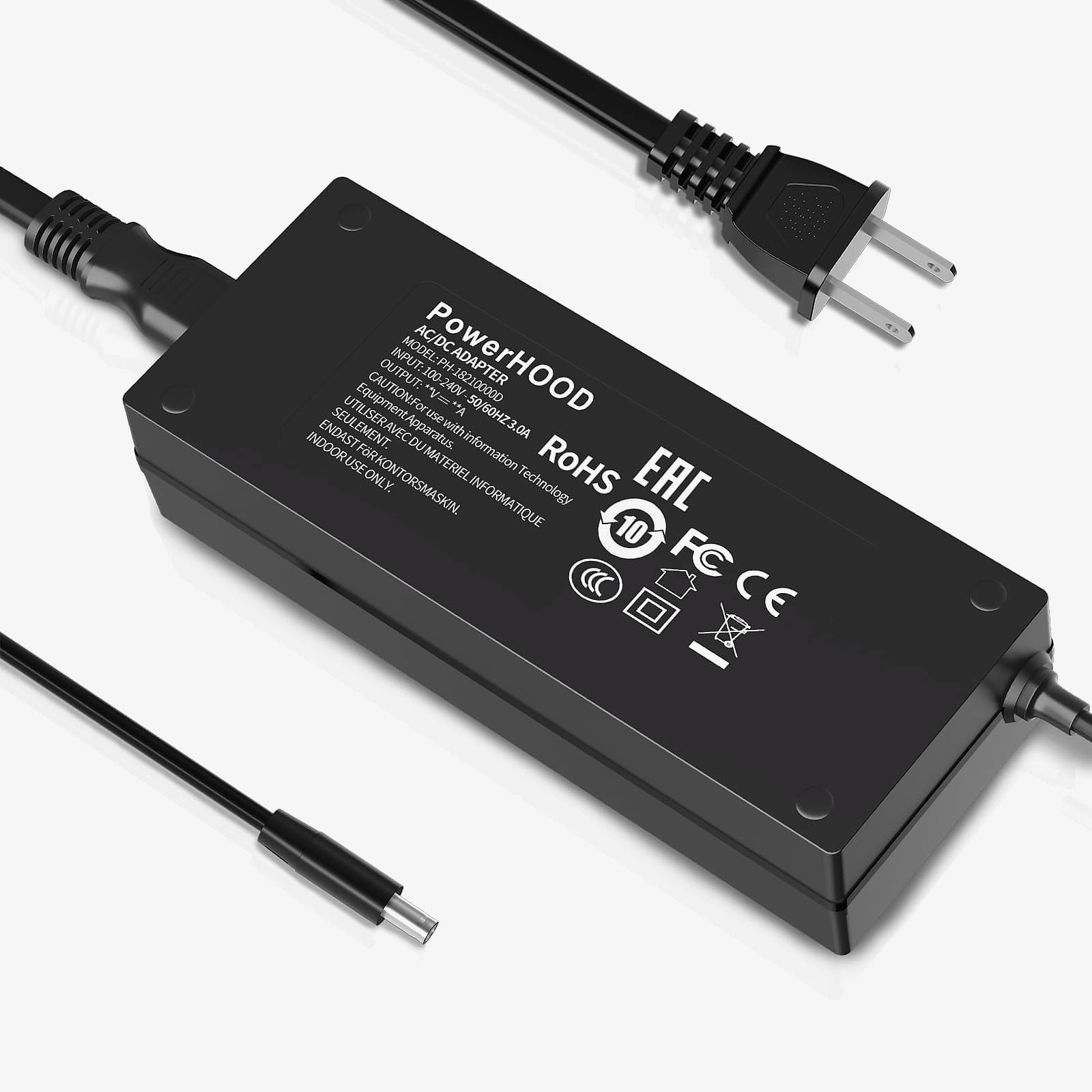 PowerHOOD 19V AC/DC Adapter for GEEKOM A5 Pro Mini PC